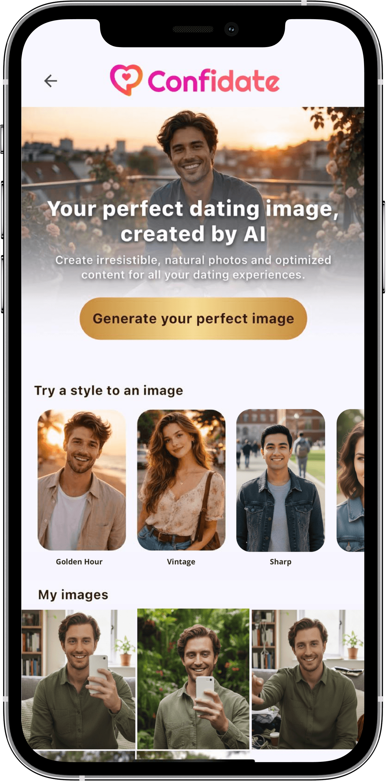 Confidate image generator preview